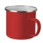 Enamel cup, 350 ml, red