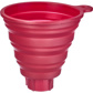 Funnel Set, 2 parts, red + grey, silicone