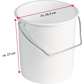 Milk and storage bucket, 2 l