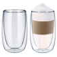 2 Vasos con doble pared para Latte Macchiato, 400 ml