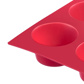 Silicone baking mould for 6 muffins, red