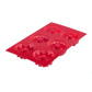 Silicone baking mould for 6 small cakes »Trio«, red