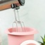 Mixing bowl with two piece lid, 1 l, pink/white