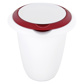 Mixing bowl with two piece lid, 1 l, white/red