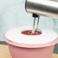 Bol para mezclar (con tapa en dos partes), 2,5 l, rosa/blanc