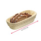 Set de banneton a pain ovale, 27,5 x 14 x 7,1 cm, avec houss