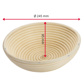 Fermentation basket, round, Ø ca. 24,5 x 8,5 cm