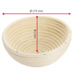 Fermentation basket, round, Ø ca. 17,5 x 8,1 cm