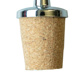 Pourer for portioning, chrome-plated, natural cork big