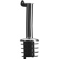 12 Free flow pourers »Inox Standard«, PE cork, metal flap