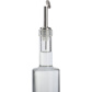Free flow pourer »Inox Standard«, silicone cork, metal flap