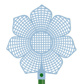 100 Fliegenklatschen »Blume«, im Display mit EAN