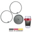 2 sealing rings, big + 1 lid for 5287 lunchpot 1150 ml