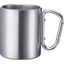 Stainless steel cup with carabiner handle, 300 ml