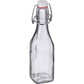 Bügelverschlussflasche eckig, 250 ml
